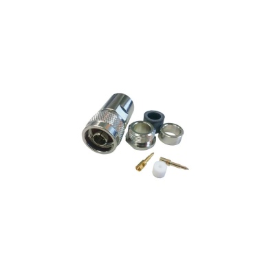 Conector Tipo N  Macho Cabo LMR-400 / RG-213 - Ref N-AIR  2  Pinos Made in Germany (Corpo Robusto)