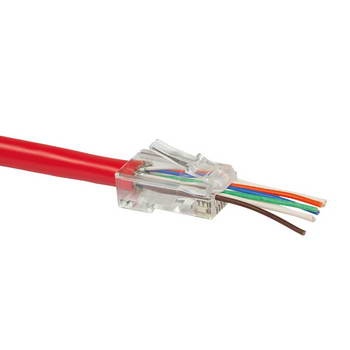 Ficha de Rede RJ45 CAT6  fio 27AWG...24AWG  Logilink Certificada 0027