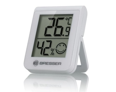 Meteorológica Bresser ClimaTemp Hygro indicador branco 3 peças