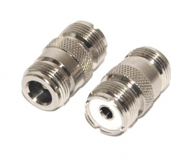 Adaptadora Tipo N   Fêmea  | PL UHF  Fêmea -Teflon