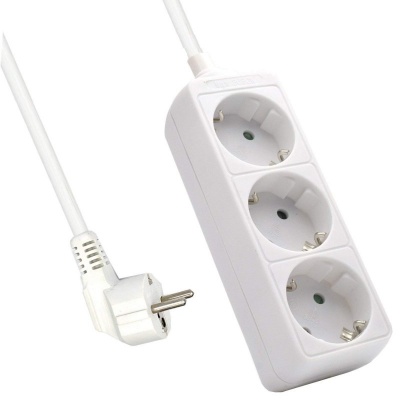 Régua / Extensão Alimentação Ewent Ew3958 Power strip 3 tiros Branco