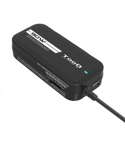Alimentador Ac/Dc UNIVERSAL 90W 15V-24V 2 SAÍDA USB 12 CONECTORES TooQ TQLC-90BS02M