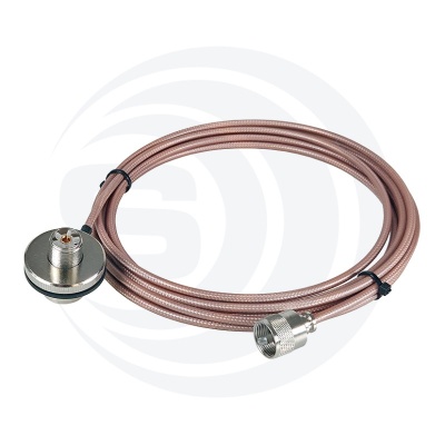 Cabo Coaxial  Pré Montado 4m SIRIO  PL-259/SO239 CB/HFVHF/UHF SO239-303PL