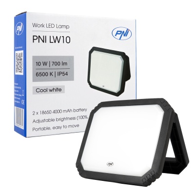 Foco/Lanterna Portátil  PNI LW10 Luz de Trabalho Recarregável 10W- 700 lm – IP54