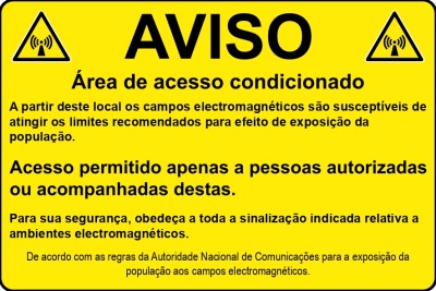 Sinalética Para Antenas GSM/LTE/FM - KIT 6 Placas
