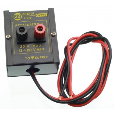 Protetor de sobretensão, corta corrente quando a tensão excede 16 V, Max 25 A - ZETAGI   OVP-16