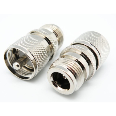 Adaptadora Tipo N Fêmea  | PL 259 UHF Macho-Teflon