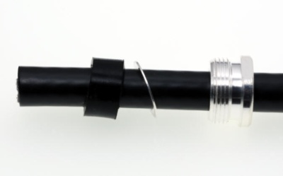 Conector Tipo N  Macho Cabo LMR-400 / RG-213 - Ref N-AIR  2  Pinos Made in Germany (Corpo Robusto)