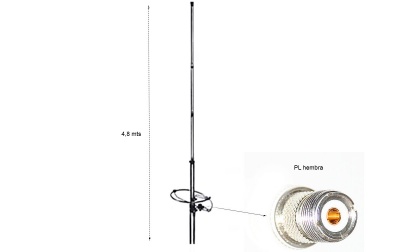 Antena Base CB LEMM  RINGO-12 27Mhz