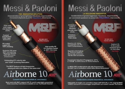 Cabo  Coaxial  50  Ohms  AIRBORNE 10 M&P