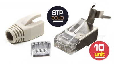 Ficha de Rede RJ45 STP CAT7  fio 26AWG...22AWG DIIN