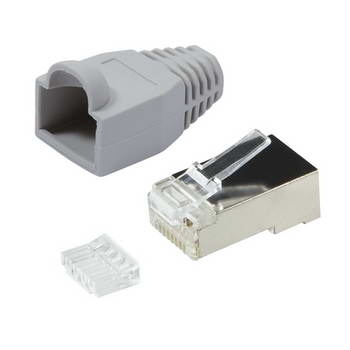 Ficha de Rede RJ45 CAT6  FTP (Blindado)  Logilink Certificada 0021