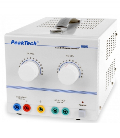 Fonte de Alimentação  220VAC   CA/CC  1-15VDC/AC 0-5ADC/AC PKT-P6125