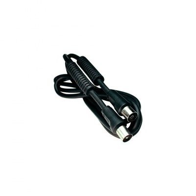 Cabo 2,5m 9.5mm. TV Macho-Fêmea, Preto C/ Ferrite