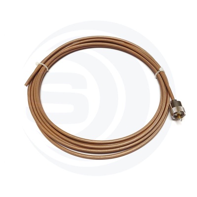 Cabo Coaxial  Pré Montado 4m RG-303  2xPl-259 (UHF) - 4RG303  2400W  e 3GHZ