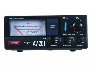 Medidor  Ondas Estacionárias  SWR HF/VHF AVAIR AV-201  1KW