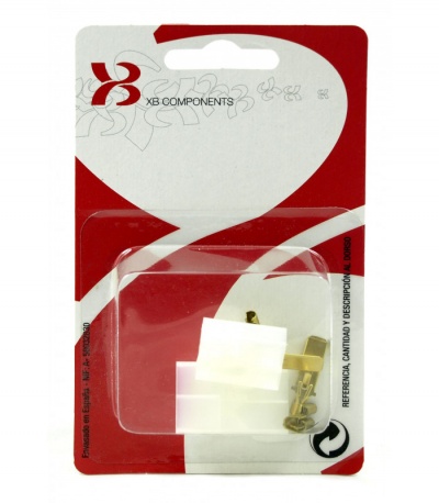 Fichas de Alimentação Universal 2P Forma T Faston 6.3mm - KIT XB511