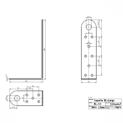 Suporte Metálico de Antena Tagra C004464T