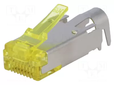 Ficha de Rede Blindada RJ45 CAT6a  fio 27AWG...24AWG - HIROSE Profissional