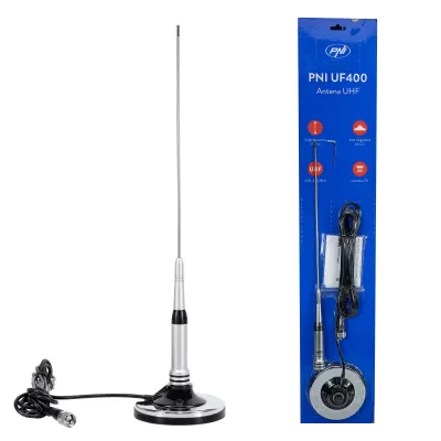 Antena Monobanda  Móvel UHF  PNI UF400 + Base Magnética