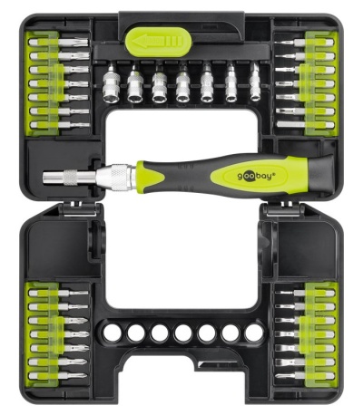 PARAFUSADEIRA DE PRECISÃO COM 37 ACESSÓRIOS GooBay 74003