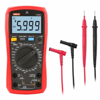 MULTIMETRO DIGITAL UNI-T 1000VDC / 1000VAC 20A UT-890D+