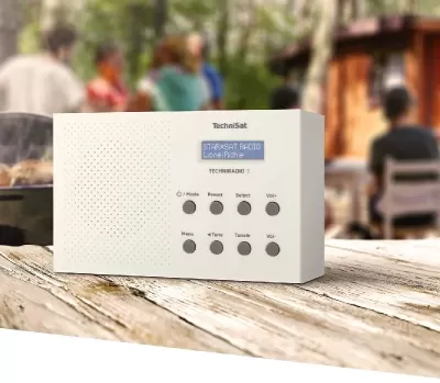 Receptores/Scanner TECHNISAT TECHNIRADIO 3 BLANCO, RADIO PORTÁTIL BAD+/FM