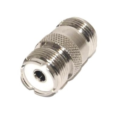 Adaptadora Tipo N   Fêmea  | PL UHF  Fêmea -Teflon
