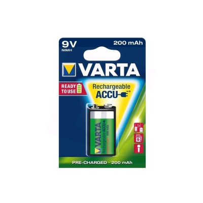 Pilha Varta Recarregável 56722 - HR9V  - 6LR61  | 6F22  9V