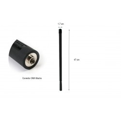 Antena Portátil D ORIGINAL DX-SRHD-771-3-M (Macho)