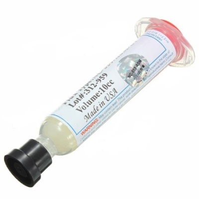 Pasta de soldar NC-559 SERINGA DE FLUX FUNDENTE NO-CLEAN PARA SOLDAR SMD 10ML(AMTECH)