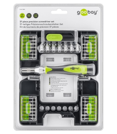 PARAFUSADEIRA DE PRECISÃO COM 37 ACESSÓRIOS GooBay 74003