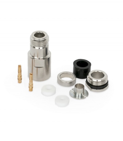 Conector Tipo N  Fêmea  Cabo  RG-213, AIRCOM - Teflon