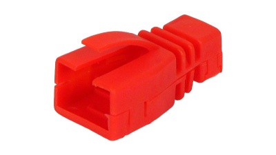 Capa PVC  Ficha de Rede RJ45  Vermelho DESMONTAVEL