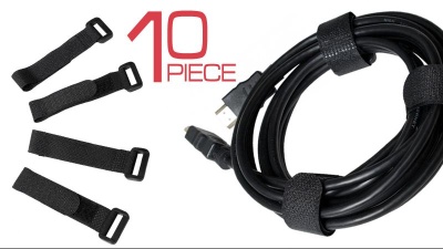 Abraçadeira velcro 150x20mm preta (10) CT 1150