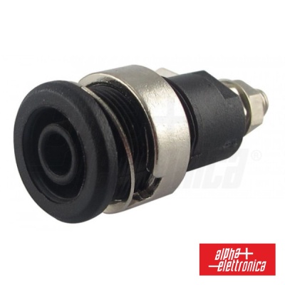 Alvéolo Banana Painel Fêmea PRETO 4mm 32A 60V | VI316