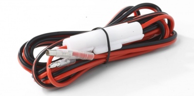 Cabo de alimentação  2 Terminais M/F  - Com fusível  + Conector M  13.8V/24V  DC - CA3300