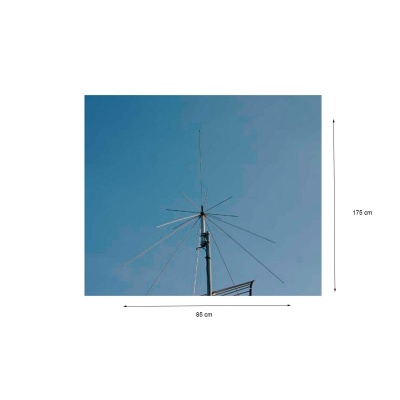 Antena Base RX banda Larga Scanner MOONRAKER | FALKOS | KOMUNICA  D-130
