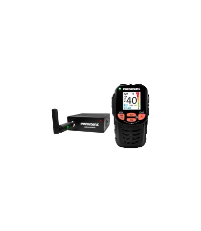 Rádio CB 27Mhz/11m  President WILLIAM II - AM/FM, 12/24V, Micrófono inalámbrico  -  Multinormas