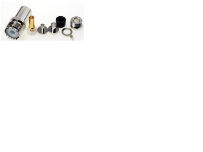 Conector  PL 259 UHF   Fêmea Cabo  RG-58 Teflon Kusch 36220