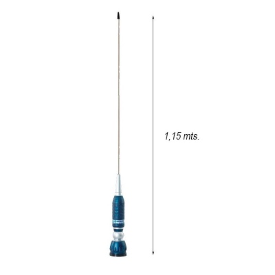 Antena  Móvel CB SIRIO TURBO 1000 PL BLUE LINE  C/Rotula