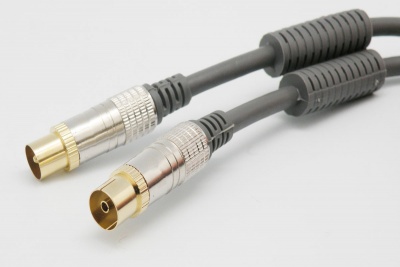 Cabo 100Mz, Conexão. TV, Macho - Fêmea, Ferritas, 3m