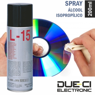 Spray De 200Ml Álcool Isopropílico Due-Ci  L-15