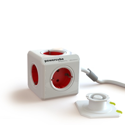 BASES 5 PLUGUES SCHUKO GREEN POWERCUBE Ref 1300 C/Cabo 1.5m