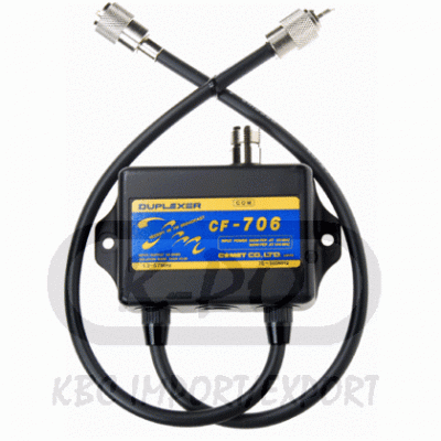 Duplexer COMET CF-706  1xPL(f)x1PL(m)x1PL(m) -  1.3MHZ a 320Mhz