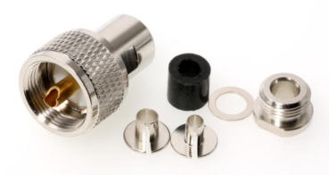 Cabo Coaxial  Pré Montado  Cabo Sirio RF-100  1XPL-259 (M) + 1Xpl-259 (M) Qualidade Superior ( De 1m a 36 metros)