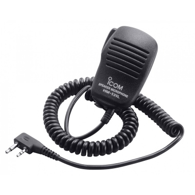 Microfone/Altifalante de mão com cabo espiral  e botão PTT  ICOM HM-131L