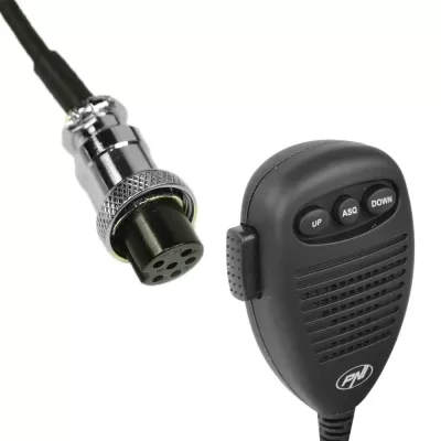 Microfone Rádio CB  Eletrete  PNI CU MK8000 - 6 Pinos
