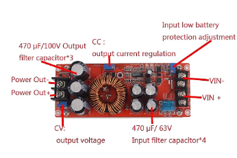 Conversor de Tensão  CC/CC  1200w  Ref DI9173