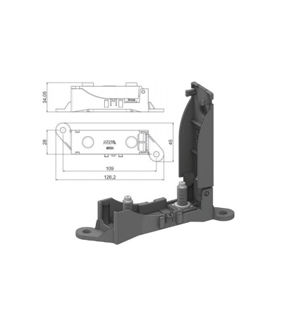 Porta Fusível  Auto FUSÍVEL  MEGAVAL 68.8MM
